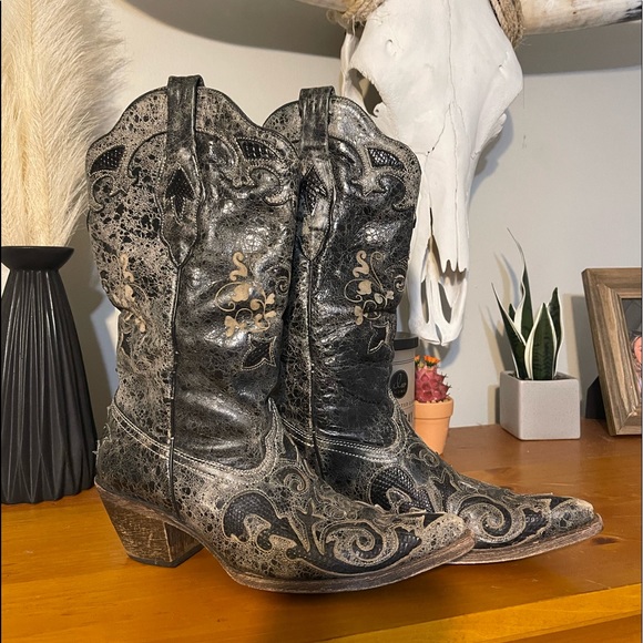 Corral Shoes - Exotic Lizard Skin Corral Western Cowboy Boots ♠️